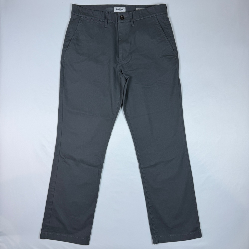 Goodfellow & Co Every Wear Chino Mens 32x30 Grey Straight Leg Stretch Pants
